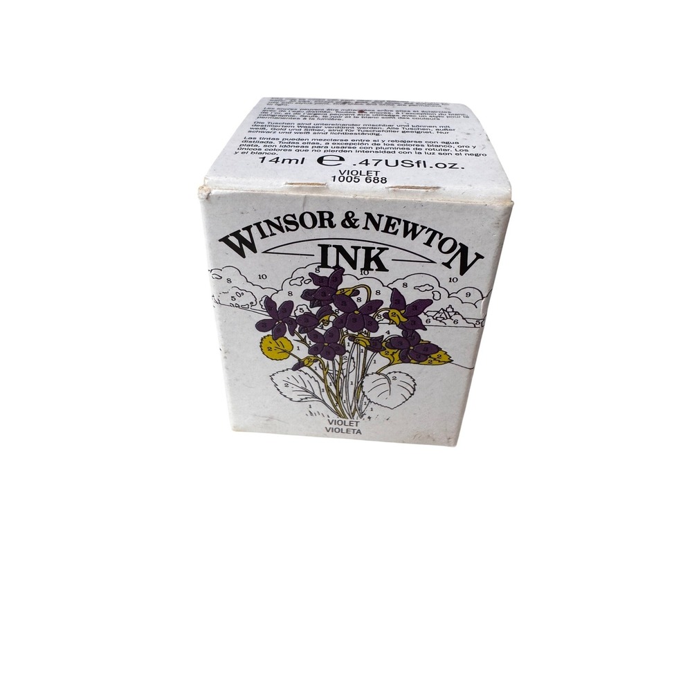 Winsor & Newton Violet Drawing Ink 14ml 0.47oz Calligraphy Illustration 1005 971